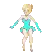 Blue ballerina