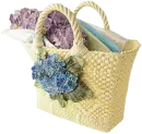 Purse with flowers