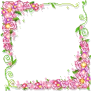 pink flower frame