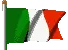 Italian animated flag s