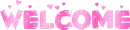 pink welcome sign