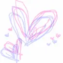 pink n blue hearts