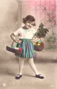 TINTED PHOTO-EASTER-BEAUTIFUL CHILD-EARLY