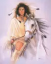 indian and horse