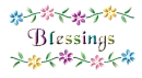 blessings in flowers