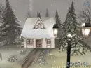 cabin snow