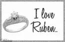 I love Ruben (Glitter Ring)