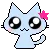 blue cat - *___*