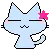 blue cat - :3 shock