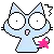 blue cat - :3 Â°_Â° shock