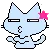 blue cat - kiss me