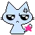 blue cat - angry 
