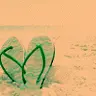 Flip Flops in the Beach