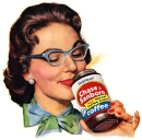 smell,coffee,women,retro