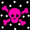 polka dots skull