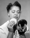 vintage, make-up,women