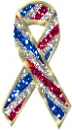 red,white, and blue ribbon