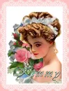 Kimmy,Flower,Vintage,Lady,women,retro