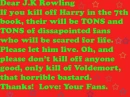 Dear J.K. Rowling