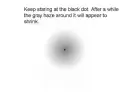 black dot and haze