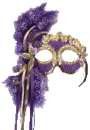 Purple and gold mask