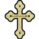Glitter Gold Cross