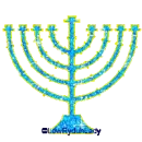 Glitter Menorah