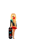 Doll with skateboard