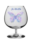 glitter butterflies behind glass Jo-Beth