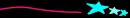 Stars and a squigly line