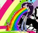 rainbow puke