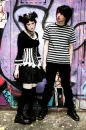 emo boy and gothic girl