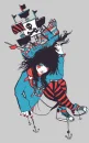 emo pirate girl