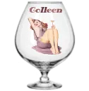 Poster Girl behind glass for Colleen