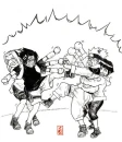 naruto and sasuke fighting
