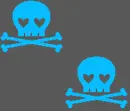 blue skull