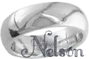 Man's silver wedding band-Nelson