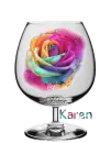 Rose in a glass for Karen