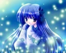 Blue Haired anime girl