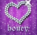 honey diamond heart