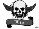 liz black skull