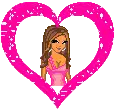 Doll In Pink Heart