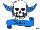 noel blue skull