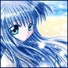 blue hair girl