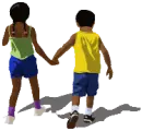 running children
