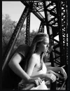 Looking over a bridge