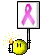 Pink ribbon smiley