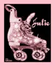pink glitter skates for Julie (by request from a friend)