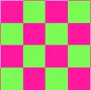 Pink And Lime Green Checkered Background