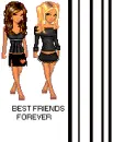 Blonde & Brunette BFF's